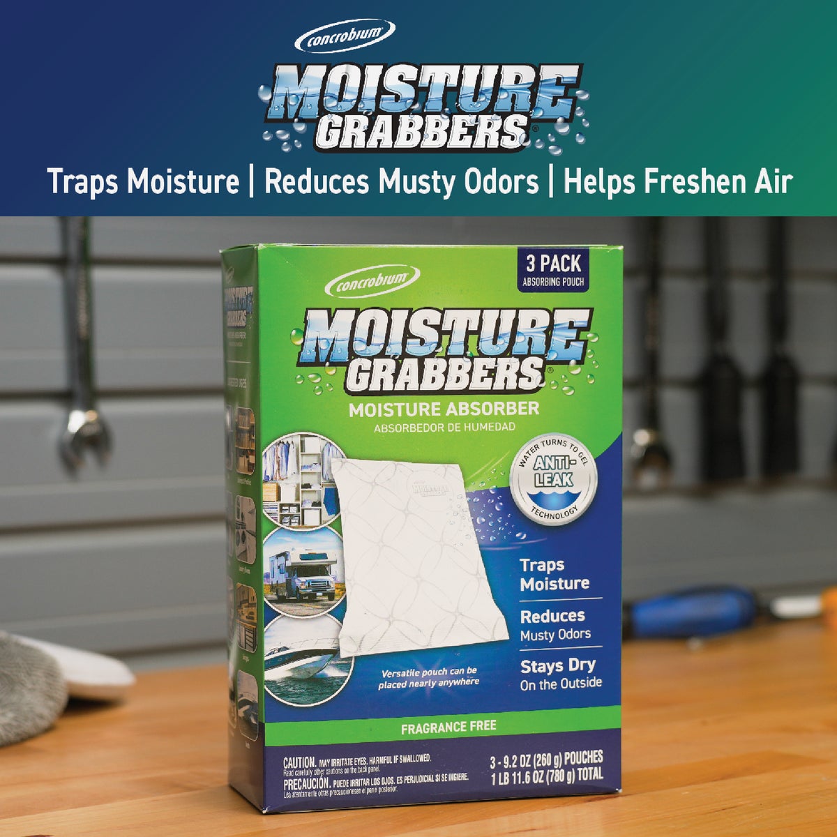 Concrobium Moisture Grabbers 27.6 Oz. Humidity Absorbing Pouch (3-Count) Image 4