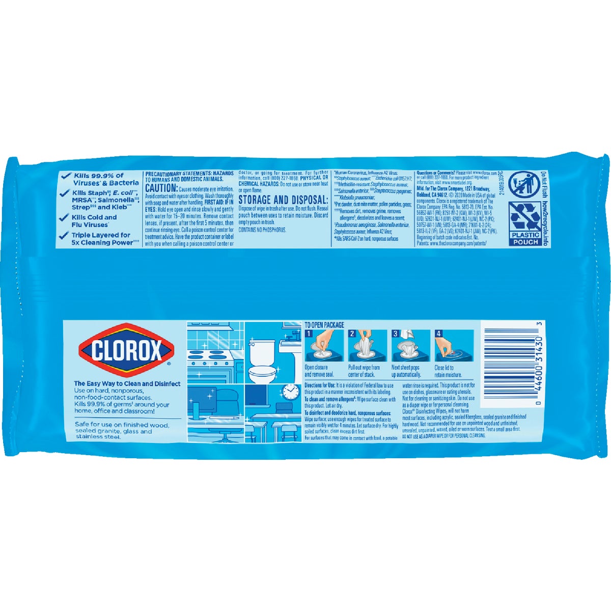 Clorox Fresh Scent Disinfecting Cleaning Wipes Flexpack (75-Count) Image 7