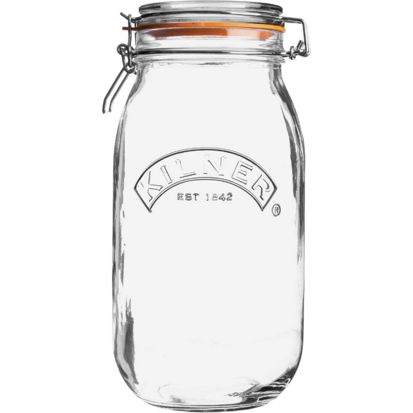 Kilner 68 Oz. Round Clip Top Glass Storage Jar Image 1