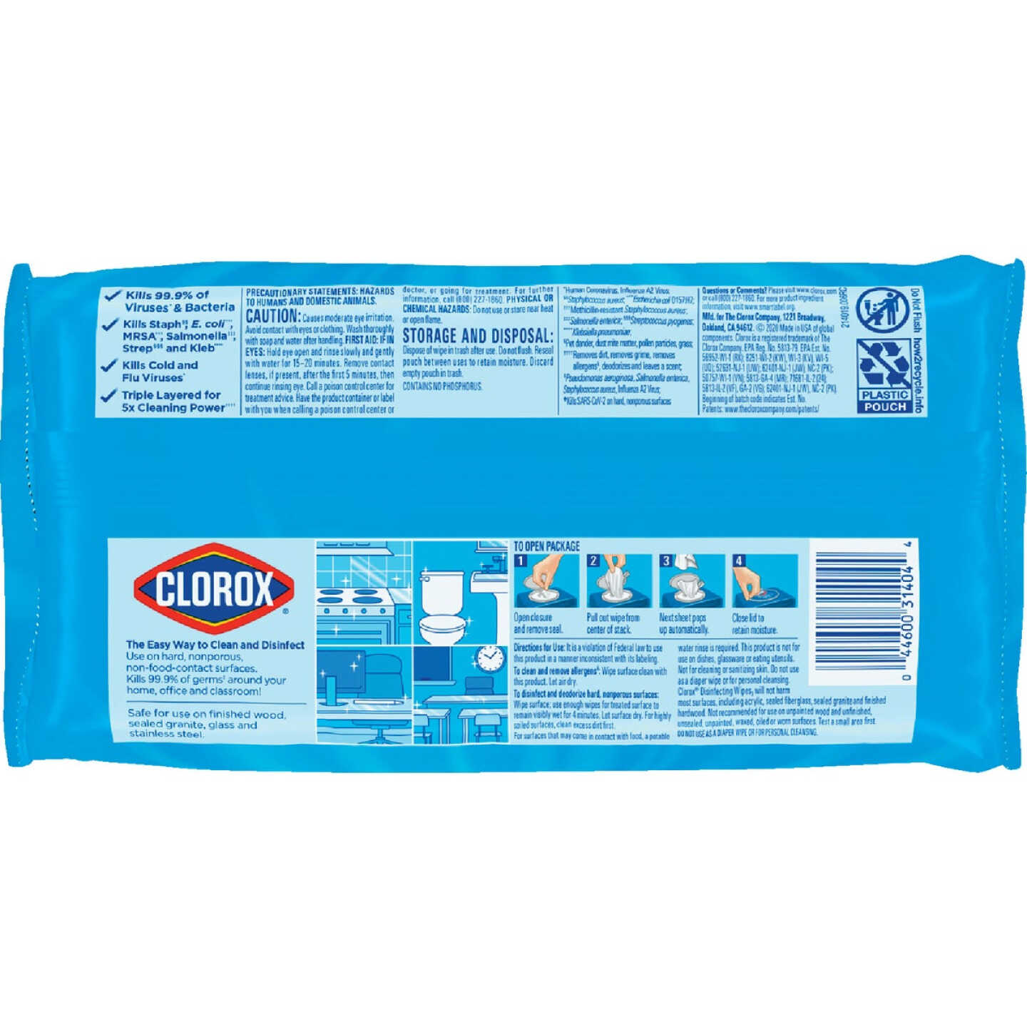 Clorox Crisp Lemon Disinfecting Cleaning Wipes Flexpack (75-Count) Image 7