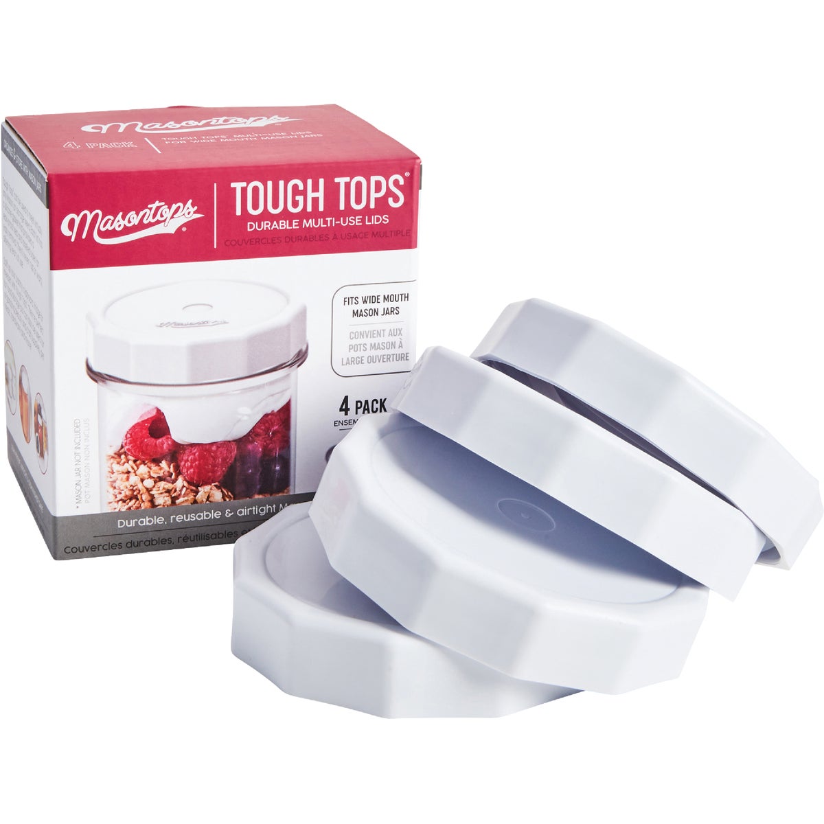 Masontops Wide-Mouth Tough Top Canning Jar Lid (4-Count) Image 4