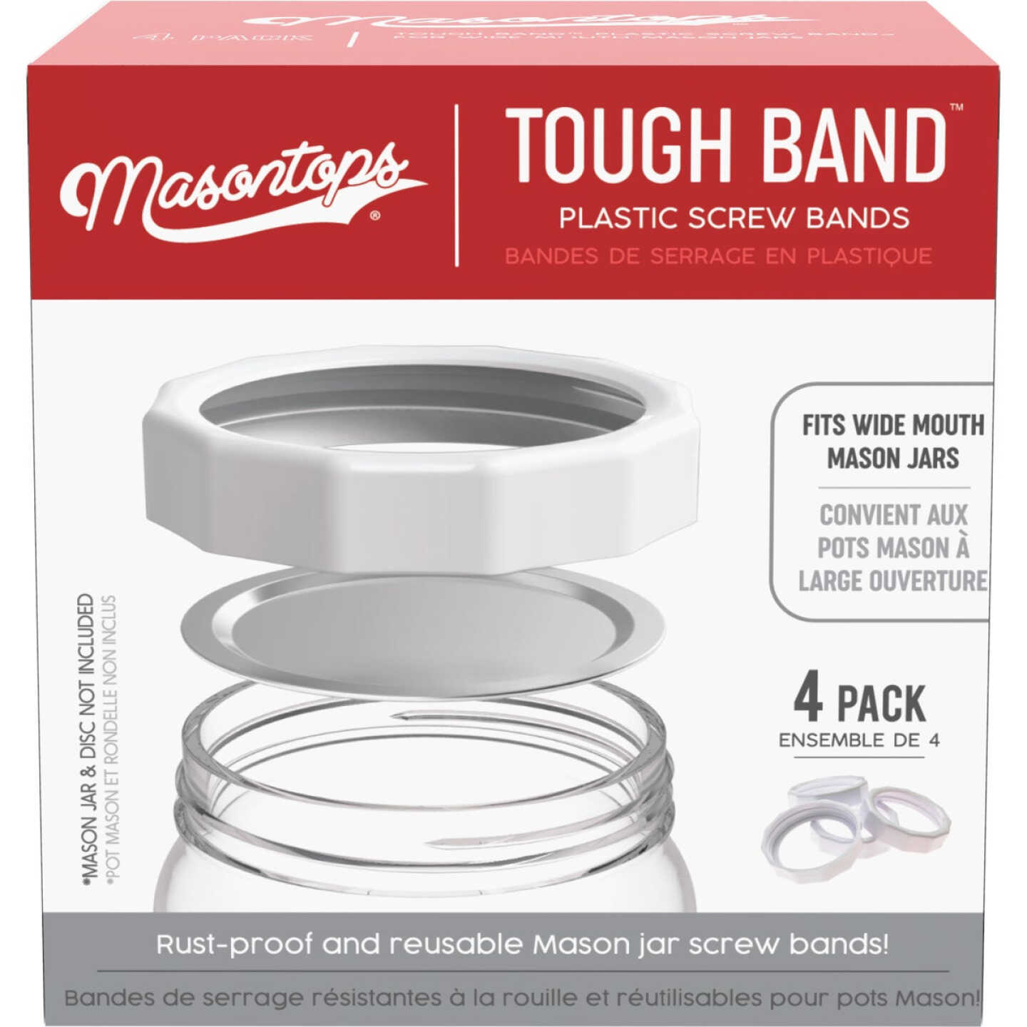 Masontops Wide-Mouth Tough Canning Jar Band (4-Count) Image 3