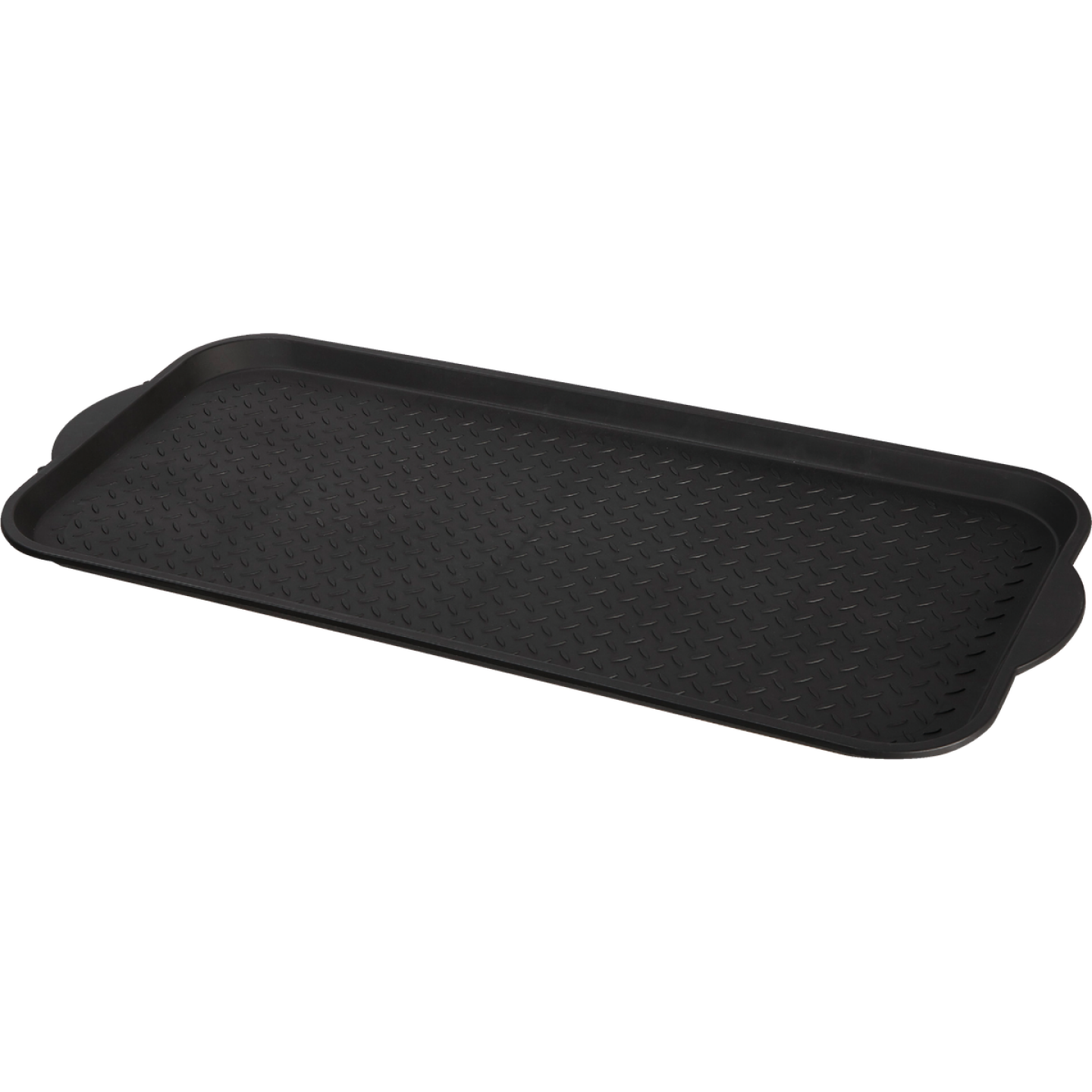 XL 18.9 In. x 39.3 In. Black Recycled Plastic Boot Tray Image 1