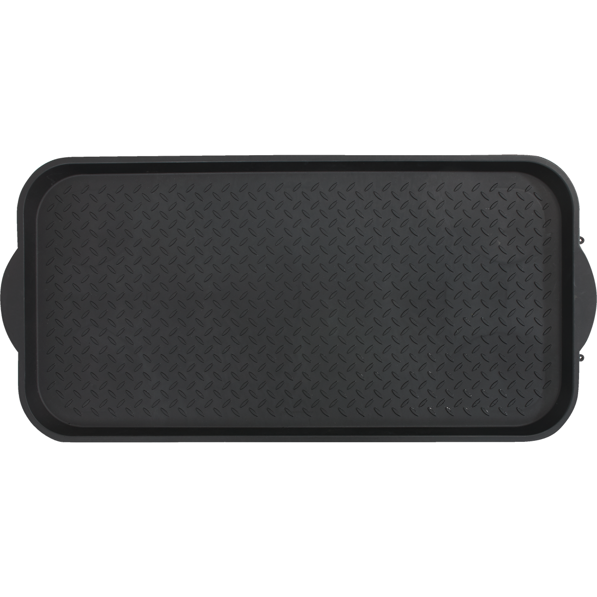XL 18.9 In. x 39.3 In. Black Recycled Plastic Boot Tray Image 4