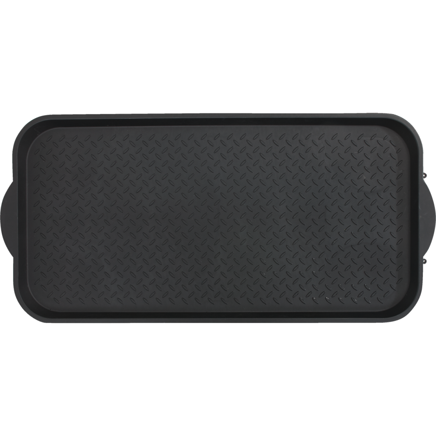 XL 18.9 In. x 39.3 In. Black Recycled Plastic Boot Tray Image 4