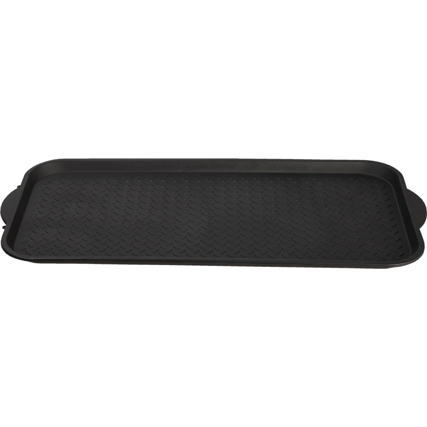 XL 18.9 In. x 39.3 In. Black Recycled Plastic Boot Tray Image 5