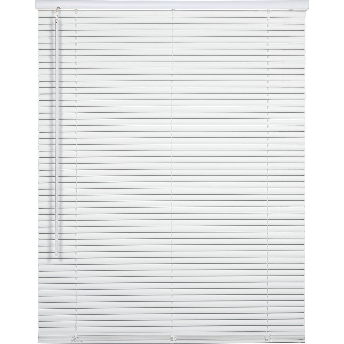 Home Impressions 30 In. x 64 In. x 1 In. White Vinyl Light Filtering Cordless Mini Blind