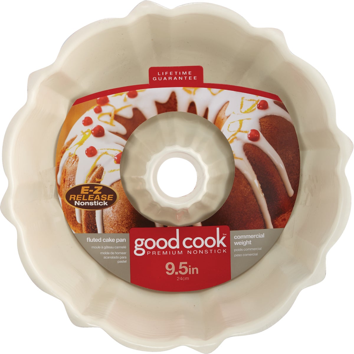 Goodcook 9-1/2 In. Dia. x 3-1/4 In. D. Fluted Non-Stick Bundt Cake Pan Image 2