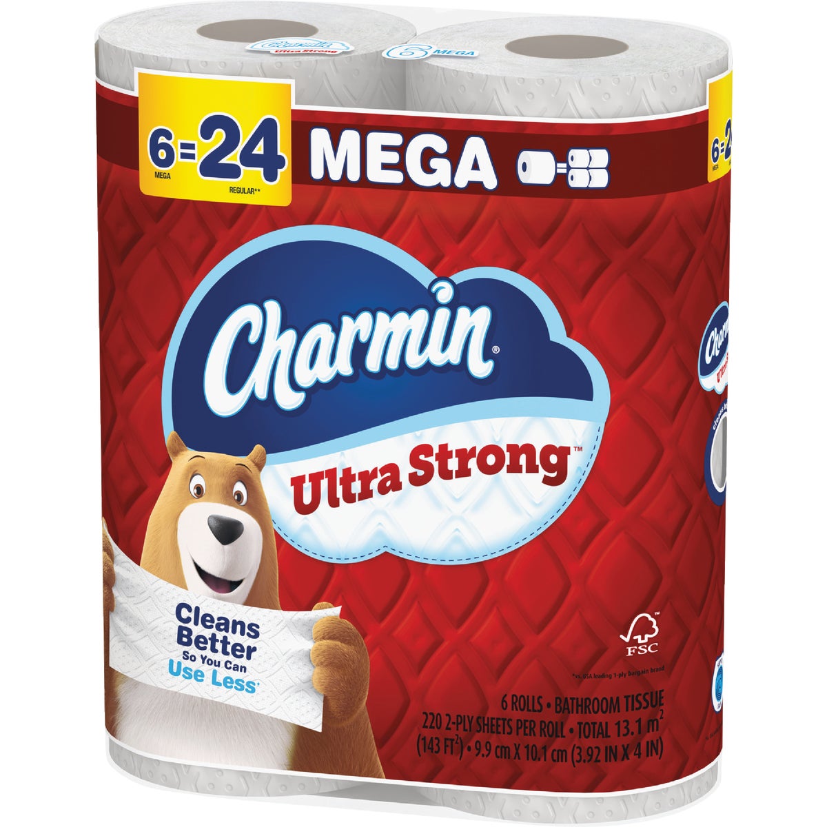 Charmin Ultra Strong Toilet Paper (6 Mega Rolls) Image 2