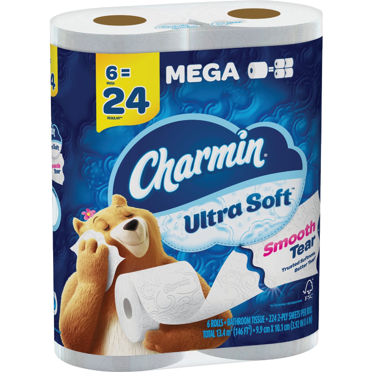Charmin Ultra Soft Toilet Paper (6 Mega Rolls) Image 7