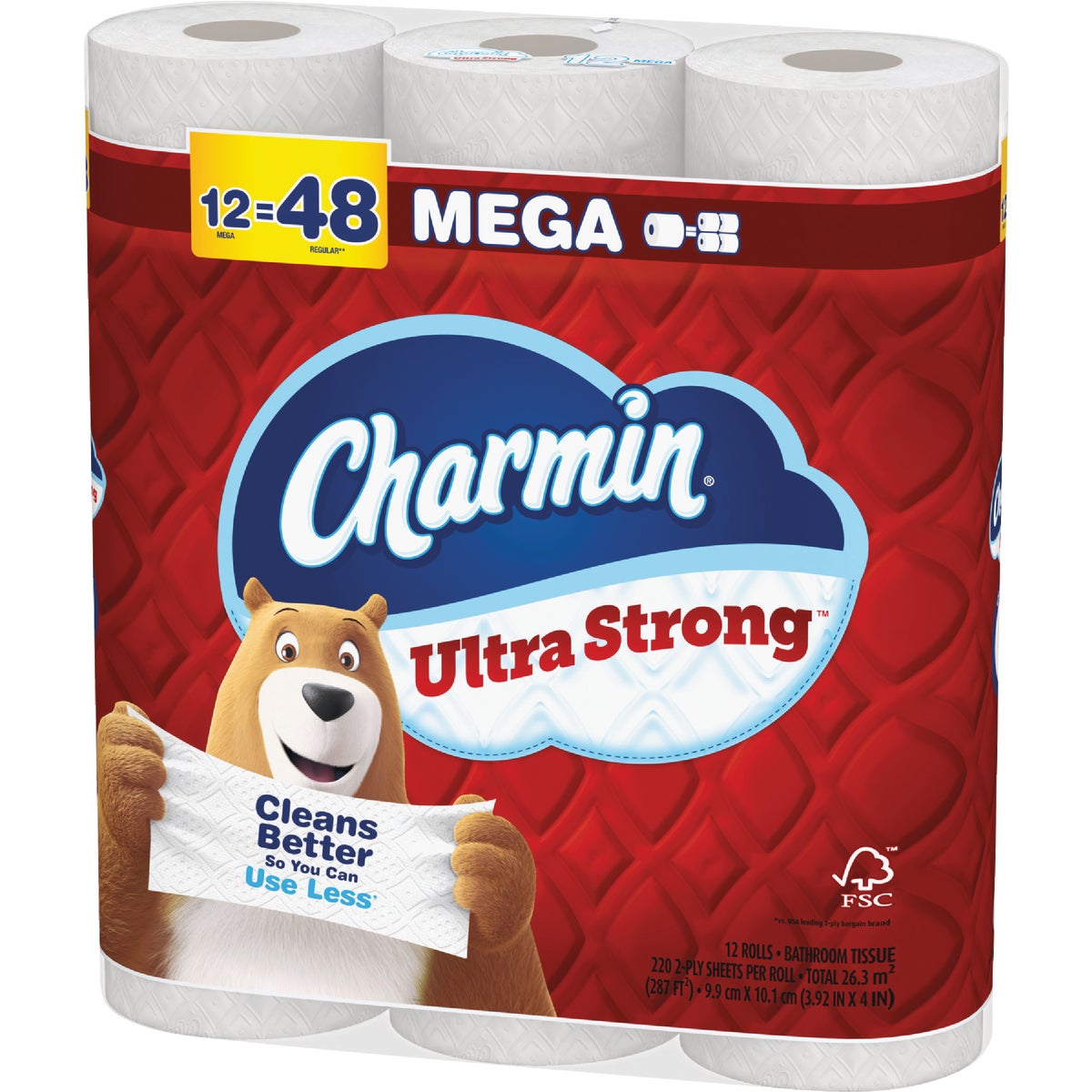 Charmin Ultra Strong Toilet Paper (12 Mega Rolls) Image 3