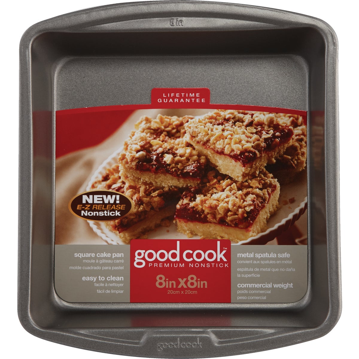 Goodcook 8 In. x 8 In. Square Non-Stick Cake Pan Image 2