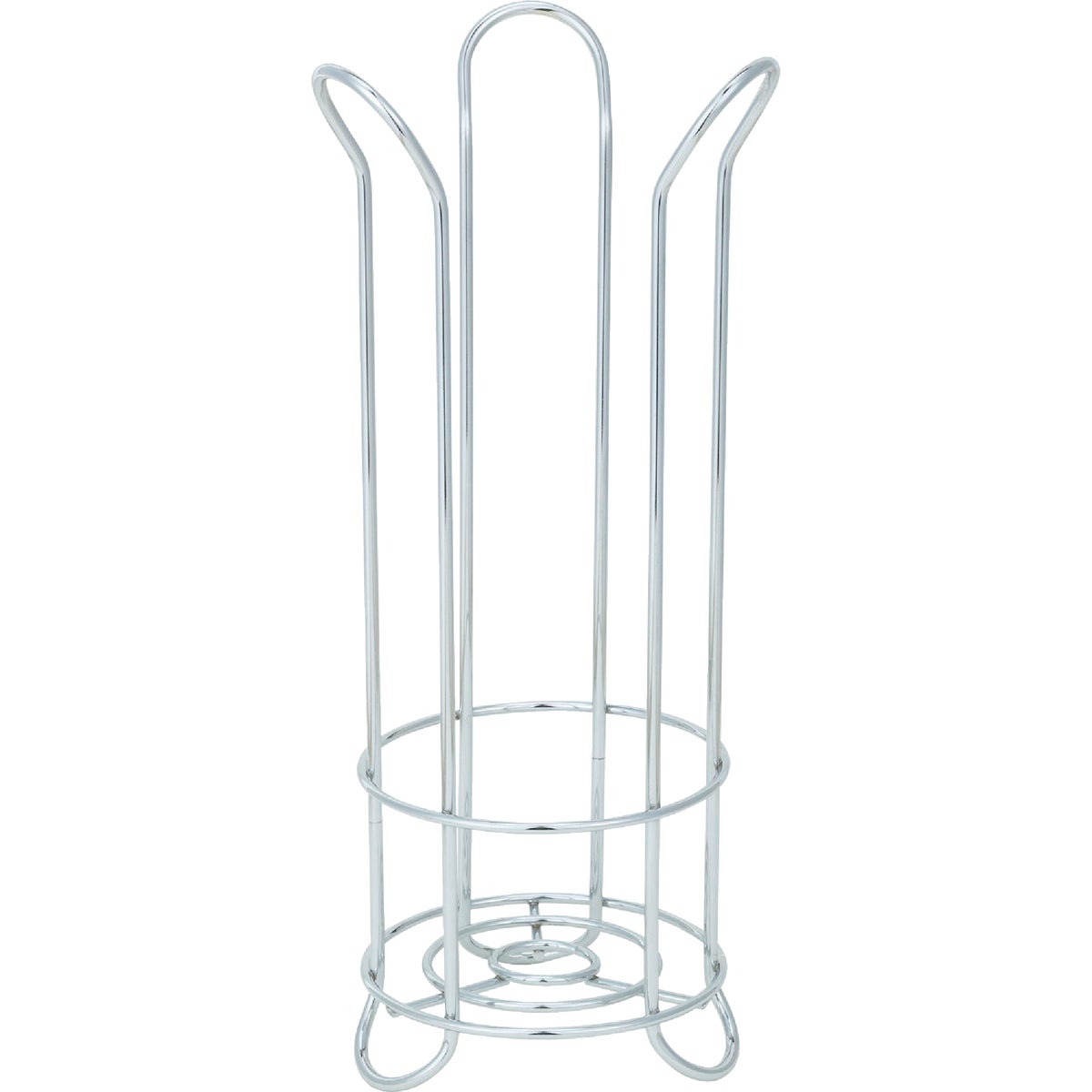 iDesign Forma Chrome Tulip Freestanding Toilet Paper Holder Image 4