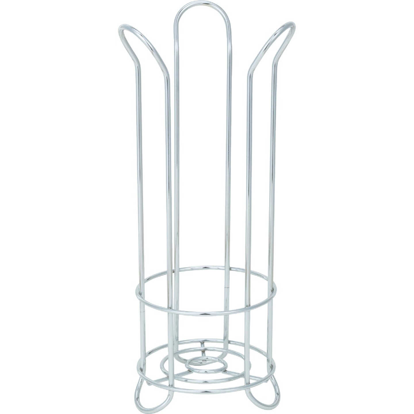 iDesign Forma Chrome Tulip Freestanding Toilet Paper Holder Image 4