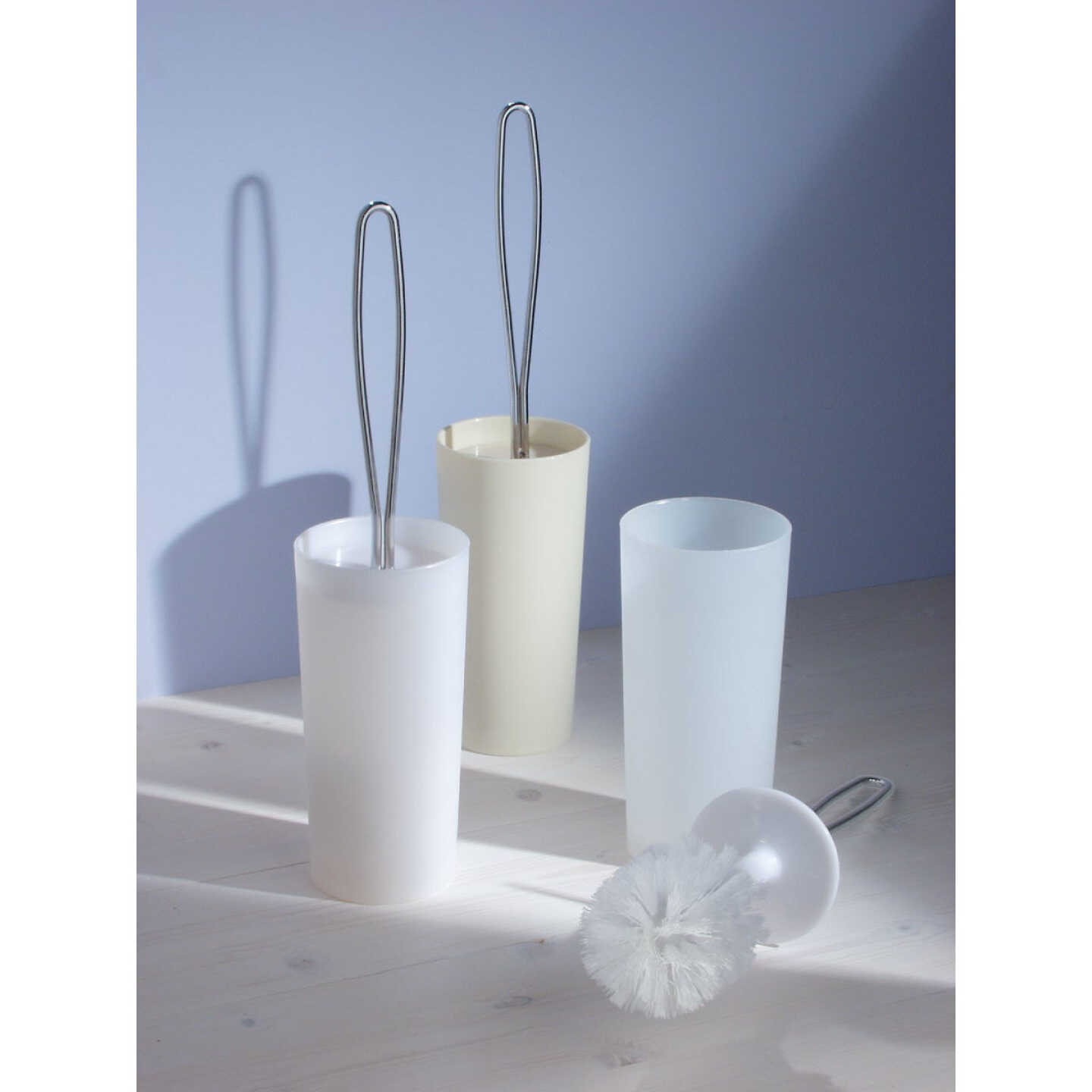 iDesign 16.5 In. Loop Toilet Bowl Brush With Caddy Image 2