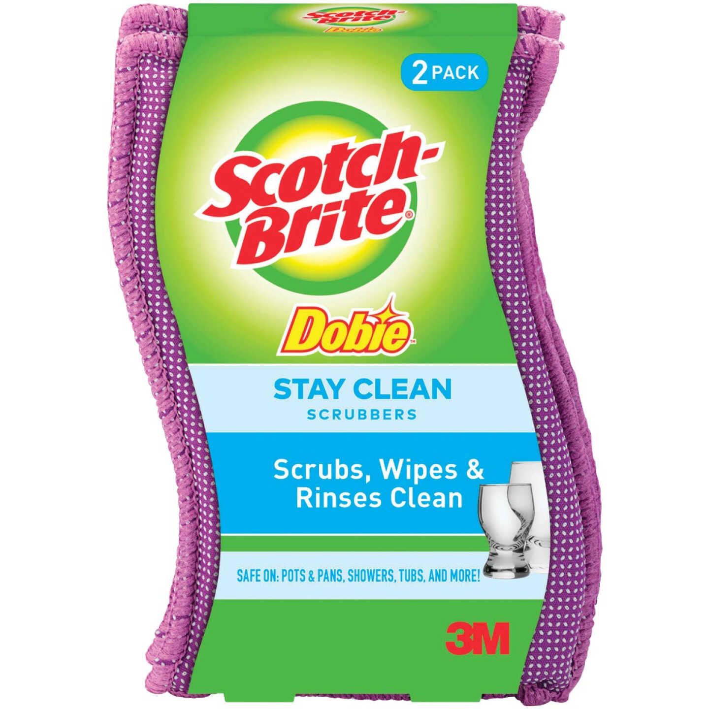 Scotch-Brite Dobie Clean Rinse Scrubber (2-Pack) Image 1