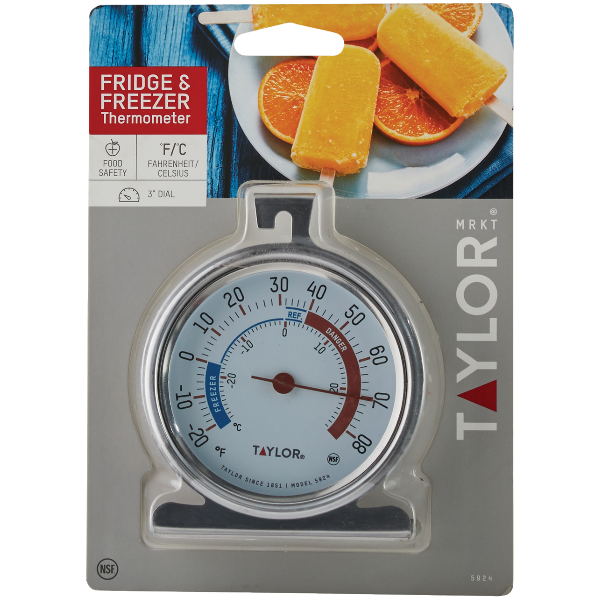 Taylor Classic Freezer Or Refrigerator Kitchen Thermometer Image 2