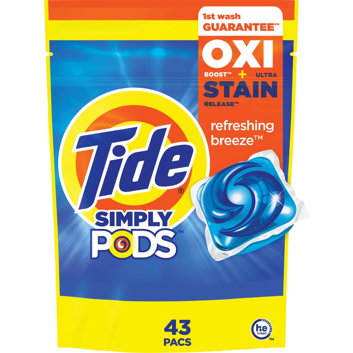 Tide Simply Clean & Fresh 28 Oz. 43 Load High Efficiency Pod Laundry Detergent