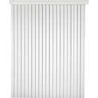 Home Impressions 78 In. x 84 In. x 3.5 In. White Vinyl Room Darkening Vertical Cordless Blind Image 1