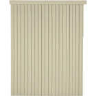 Home Impressions 78 In. x 84 In. x 3.5 In. Ivory Vinyl Room Darkening Vertical Cordless Blind Image 1