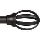 Kenney Fast Fit Lilly 36 In. To 66 In. 5/8 In. Black Curtain Rod Image 1
