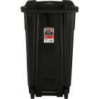 Rubbermaid 50 Gal. Black Wheeled Trash Can with Lid Image 6
