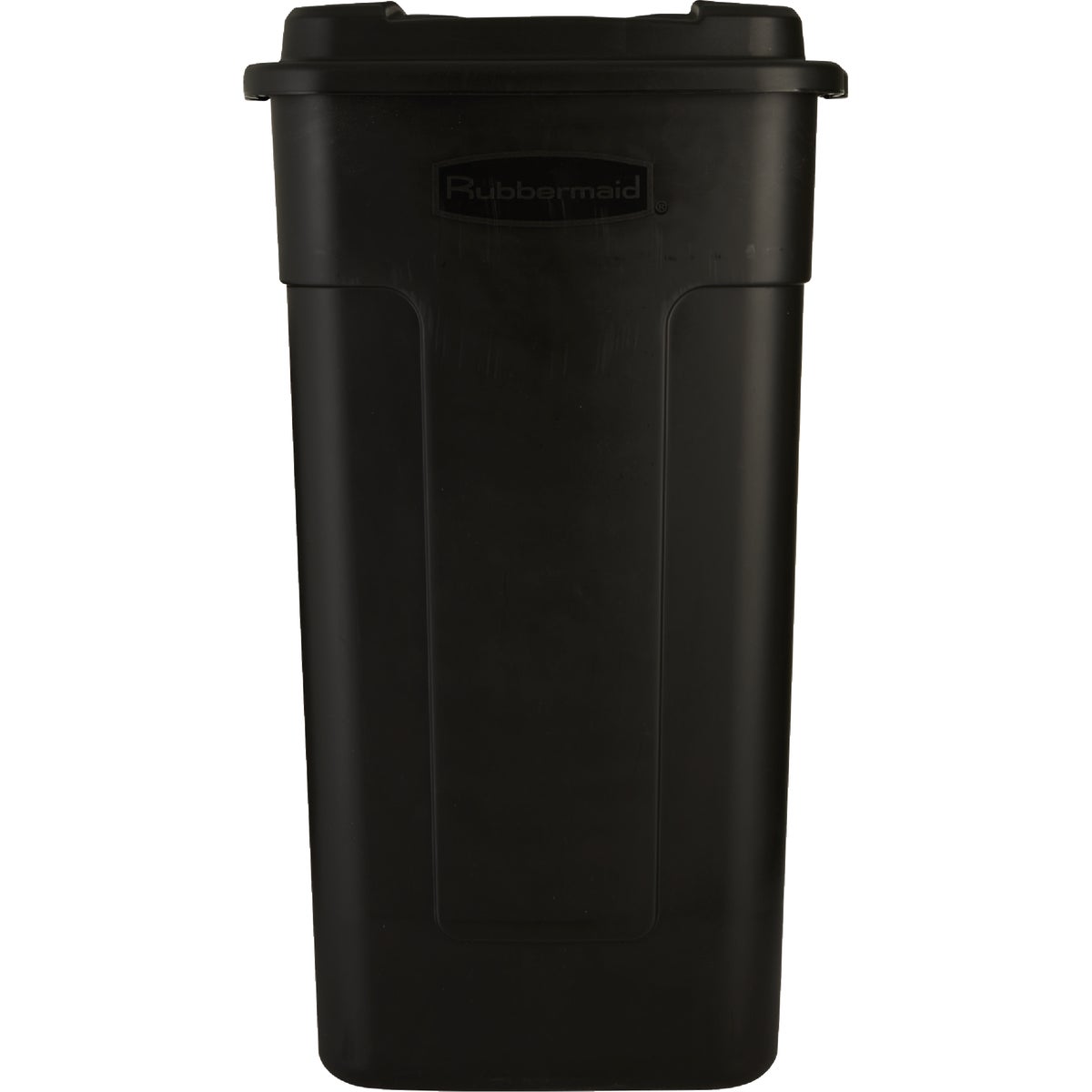 Rubbermaid 50 Gal. Black Wheeled Trash Can with Lid Image 3