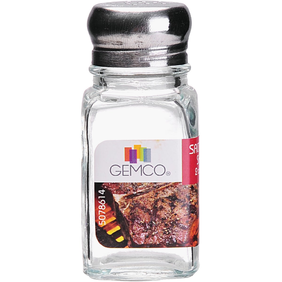Gemco 2 Oz. Glass Square Salt & Pepper Shaker Set Image 3
