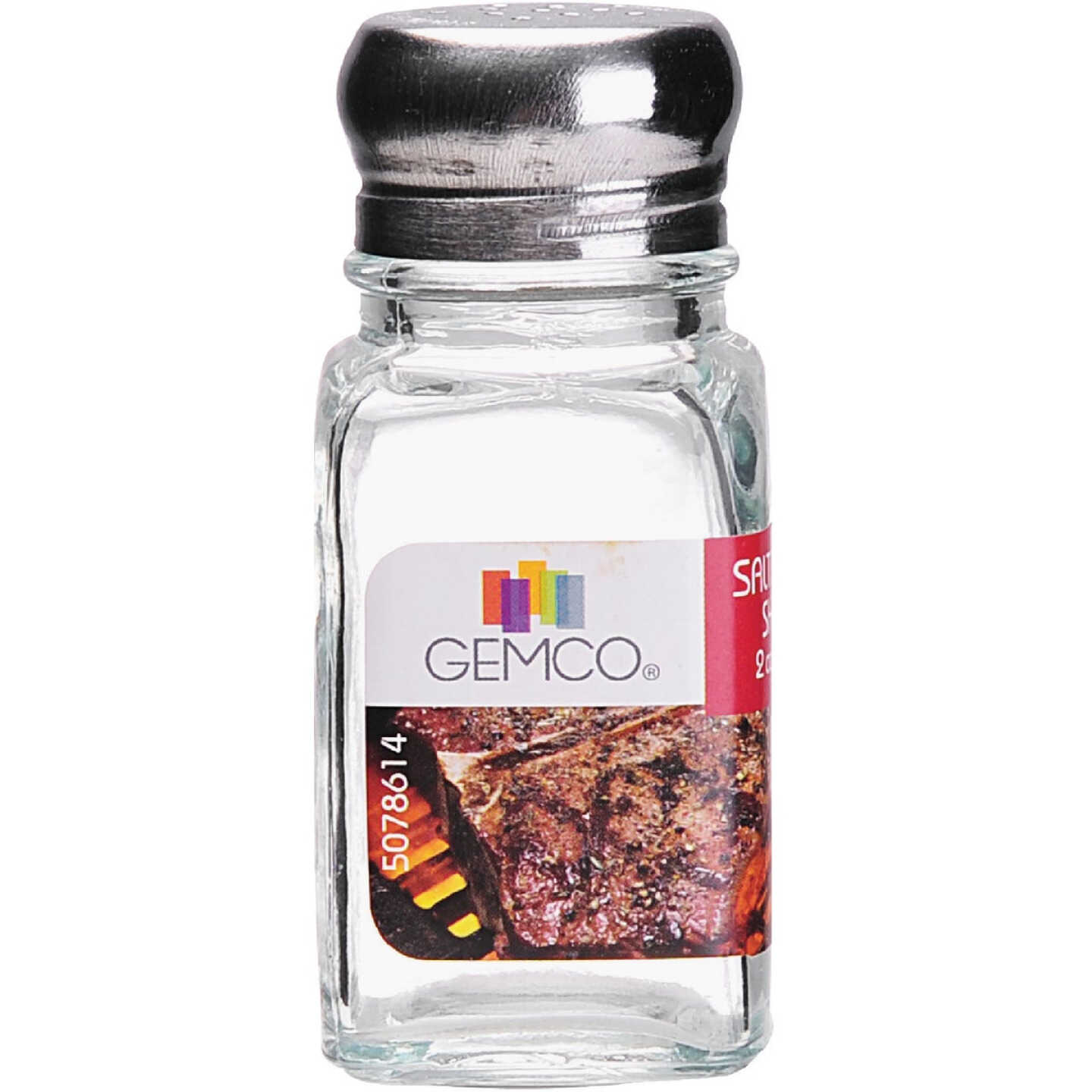Gemco 2 Oz. Glass Square Salt & Pepper Shaker Set Image 3