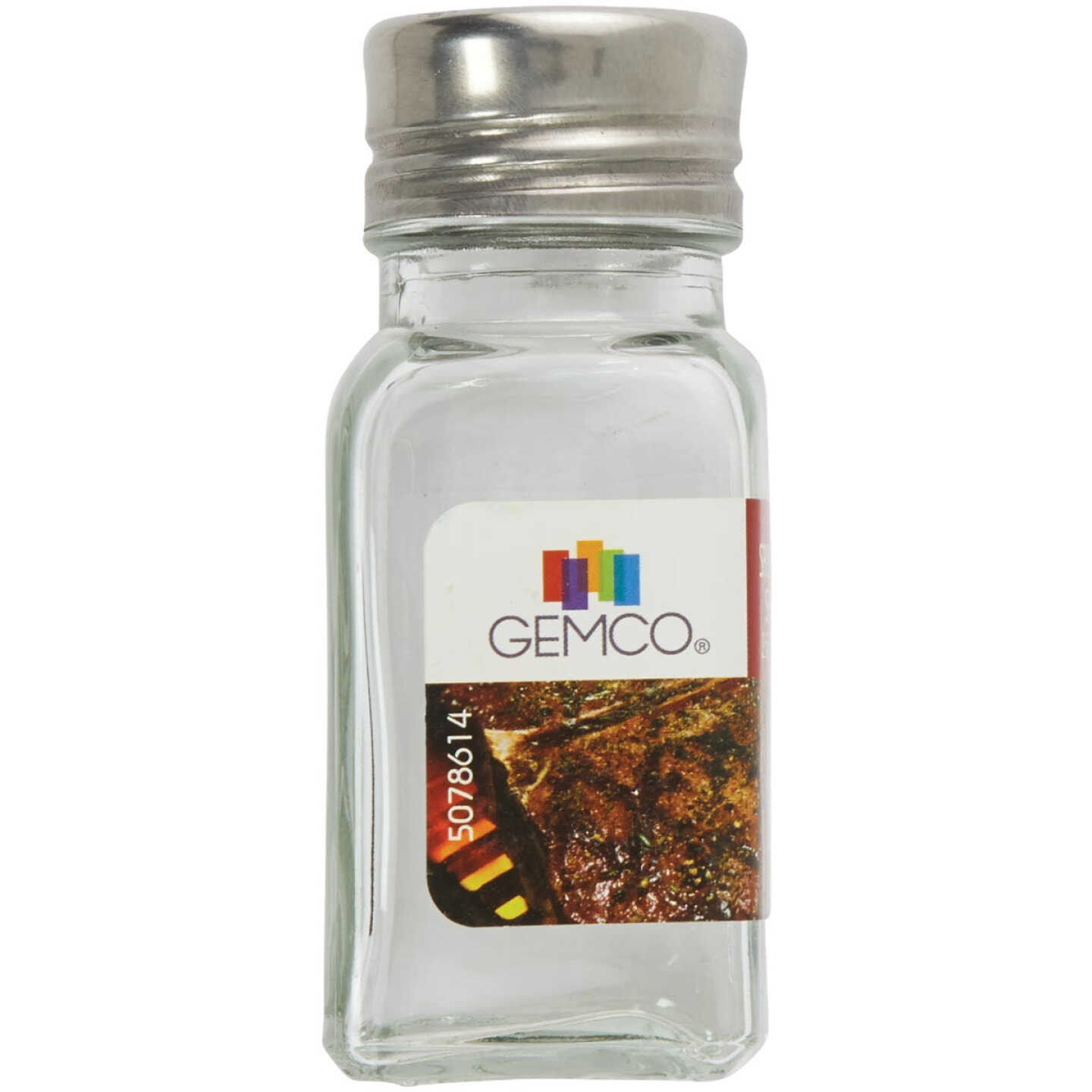 Gemco 2 Oz. Glass Square Salt & Pepper Shaker Set Image 2