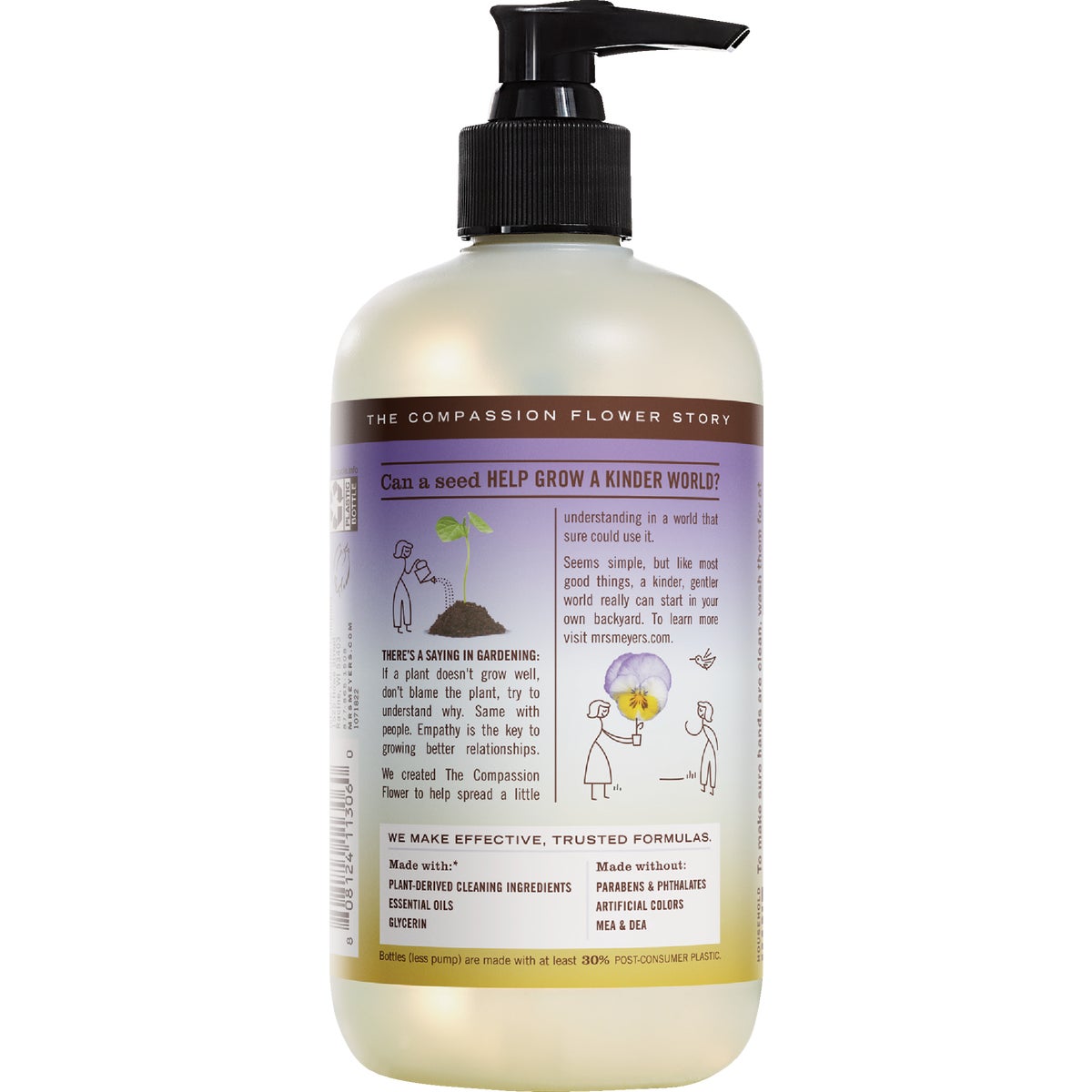 Mrs. Meyer's Clean Day 12.5 Oz. Compassion Flower Liquid Hand Soap Image 4