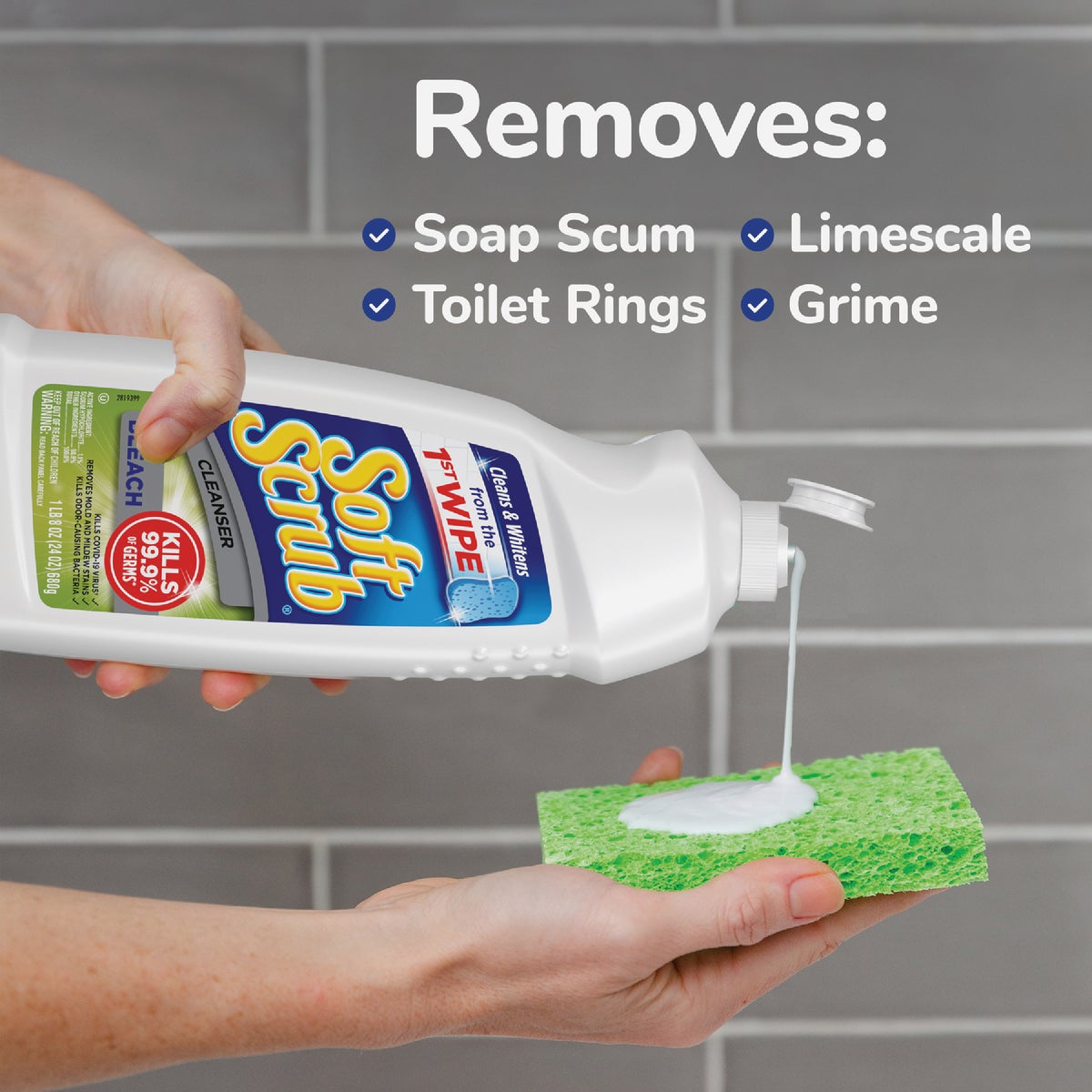 Soft Scrub 24 Oz. Cleanser With Bleach Image 2