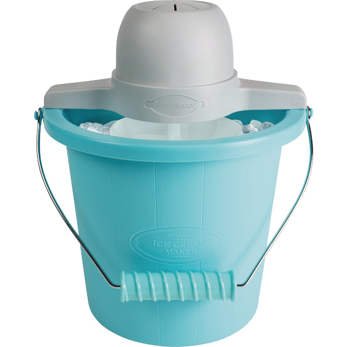 Nostalgia 4-Quart Electric Ice Cream Maker with Easy-Carry Handle Image 5