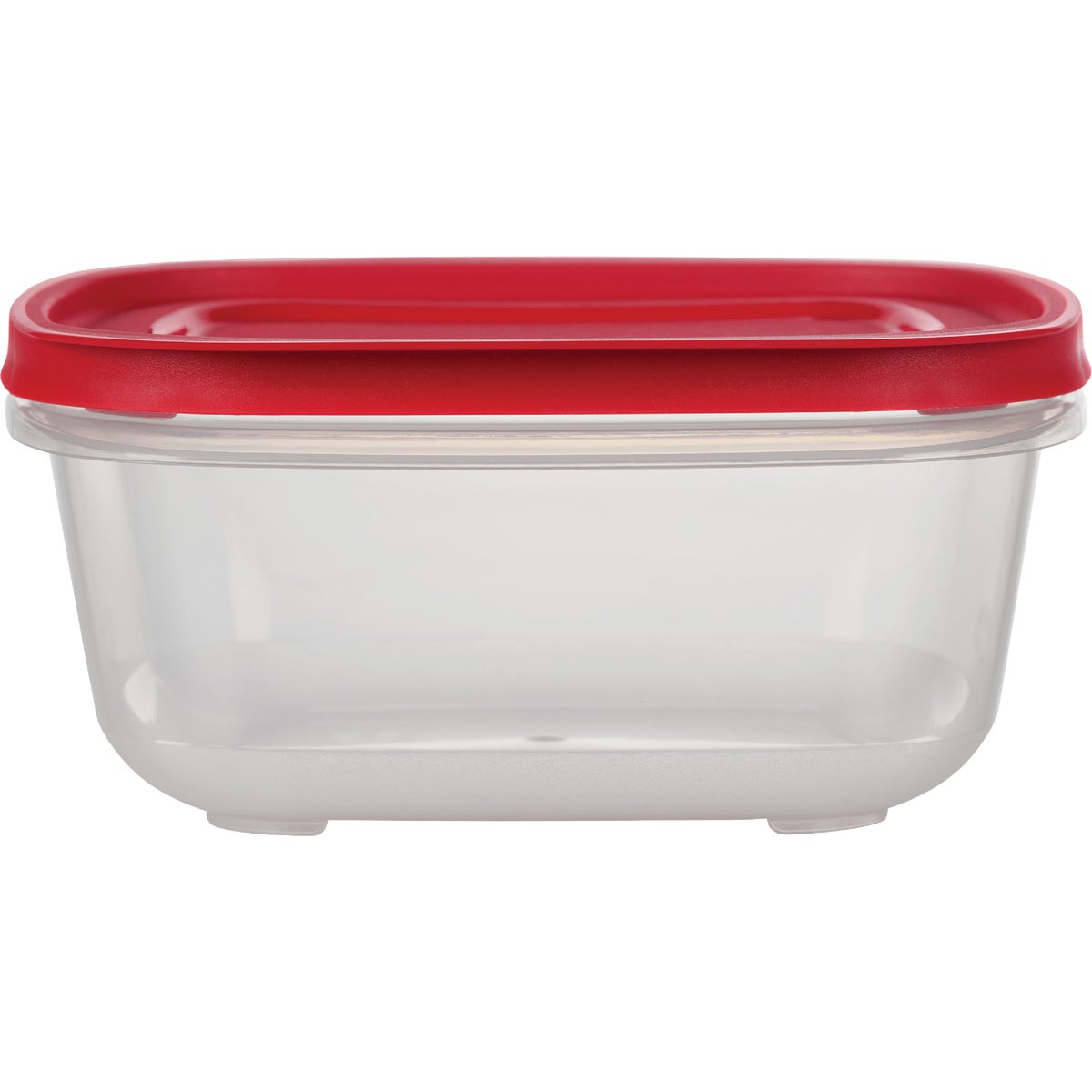 Rubbermaid EasyStore 7.81 C. Clear Square Food Storage Container with Lid Image 4