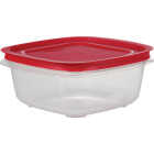 Rubbermaid EasyStore 7.81 C. Clear Square Food Storage Container with Lid Image 3
