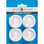 iDesign Axis Utility Round White Adhesive Hook Image 3
