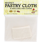 Regency 20 In. x 24 In. Pastry Cloth & 15 In. Cotton Rolling Pin Cover Set Image 1
