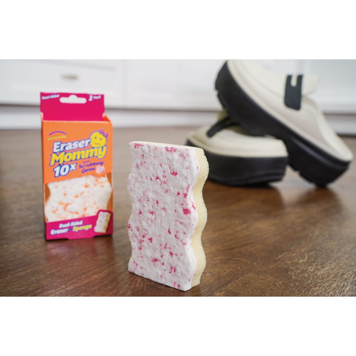 Scrub Daddy Eraser Mommy 10x with Scrubbing Germs (2-Pack) Image 2