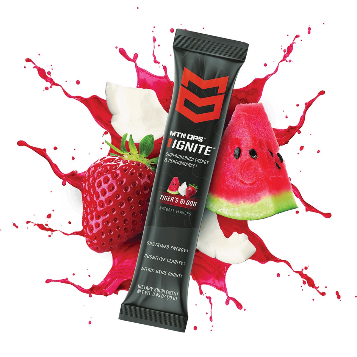 MTN OPS Ignite Tiger's Blood Energy Drink Mix Image 1