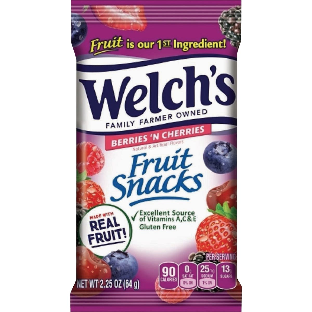 Welch's 2.25 Oz. Berries 'n Cherries Fruit Snacks