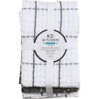 Kay Dee Designs Graphite Waffle Kitchen Towel (3-Pack) Image 1