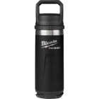 Milwaukee PACKOUT 18 Oz. Black Insulated Bottle with Chug Lid Image 1