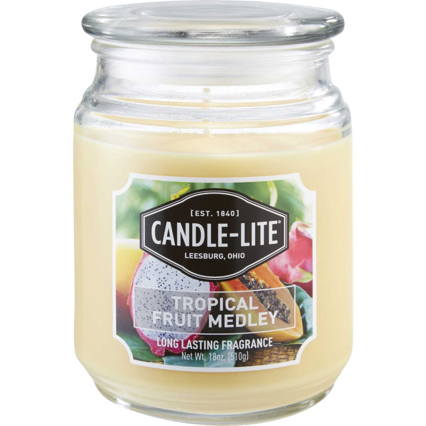 Candle-Lite 18 Oz. Everyday Tropical Fruit Medley Jar Candle Image 1