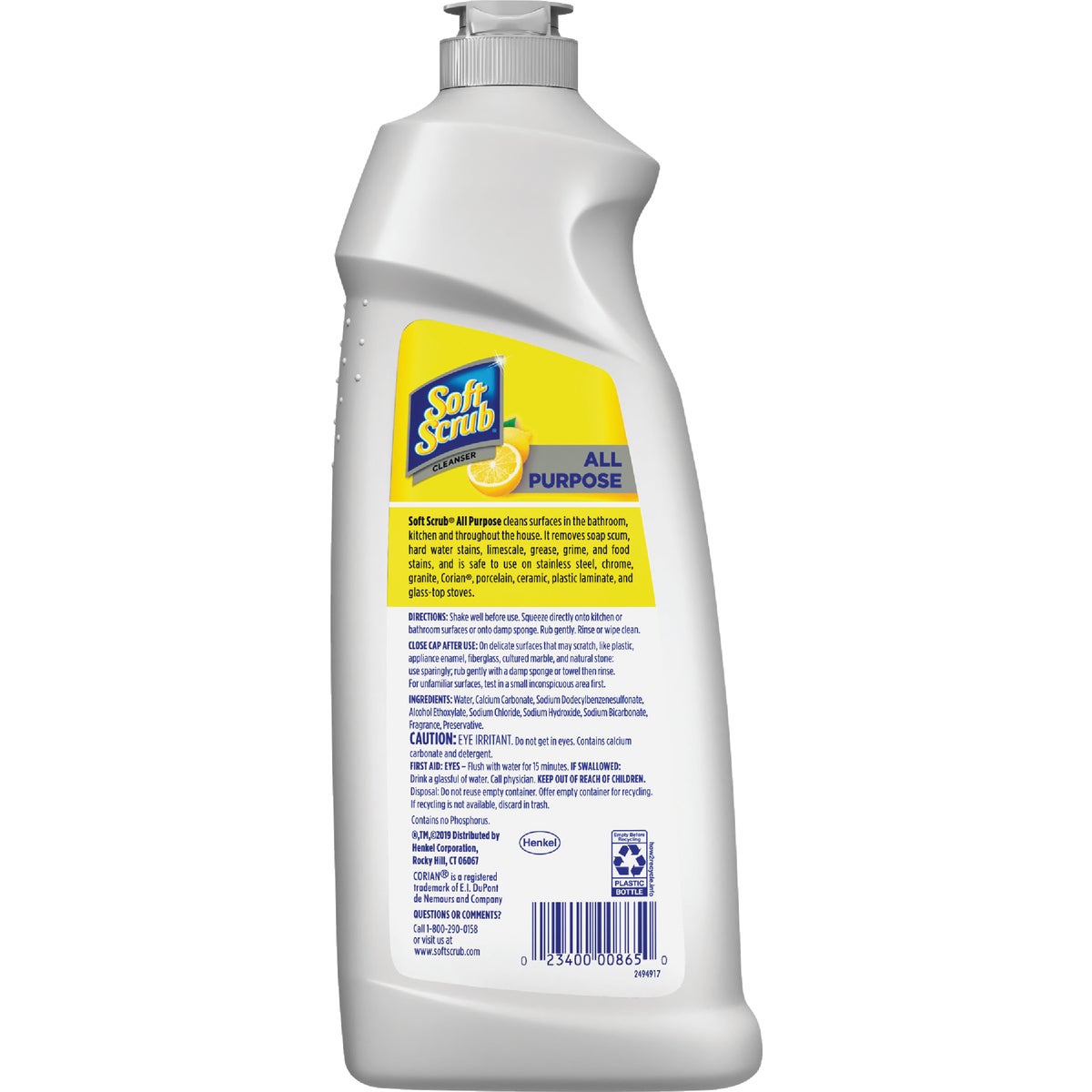 Soft Scrub 24 Oz. Lemon Cleanser Image 7