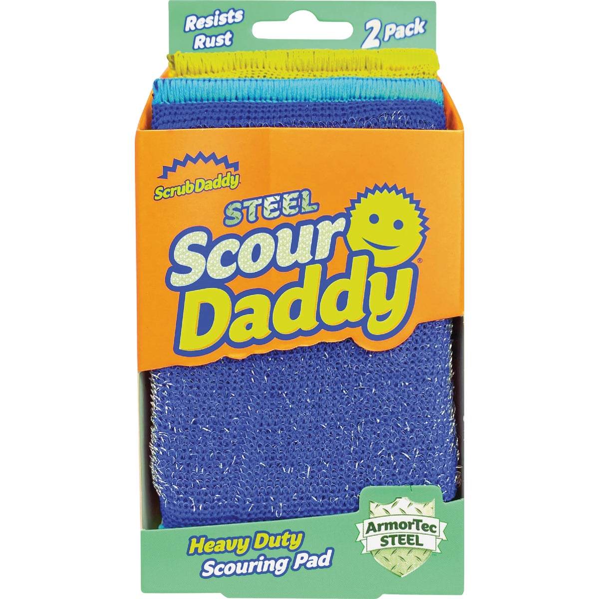 Scrub Daddy Scour Daddy Steel Scouring Pad (2-Pack)