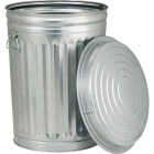 Behrens 20 Gal. Silver Trash Can with Lid Image 4