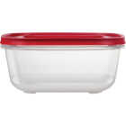 Rubbermaid EasyStore 14.66 C. Clear Square Food Storage Container with Lid Image 5