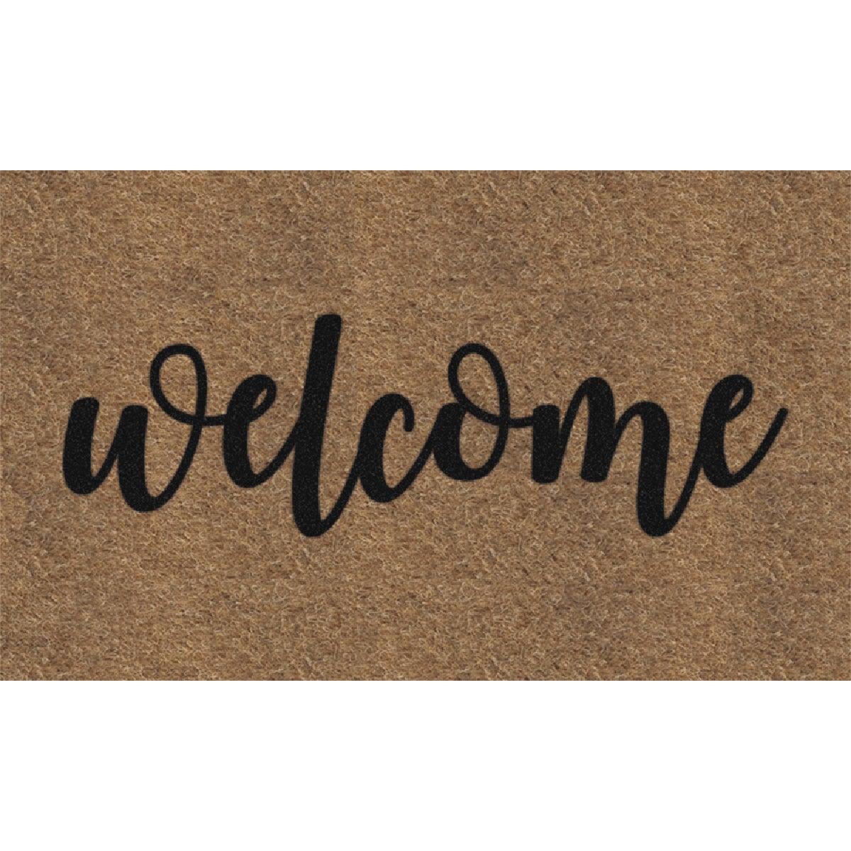 Americo Home 18 In. x 30 In. Welcome Home Koko Faux Coir Entrance Mat