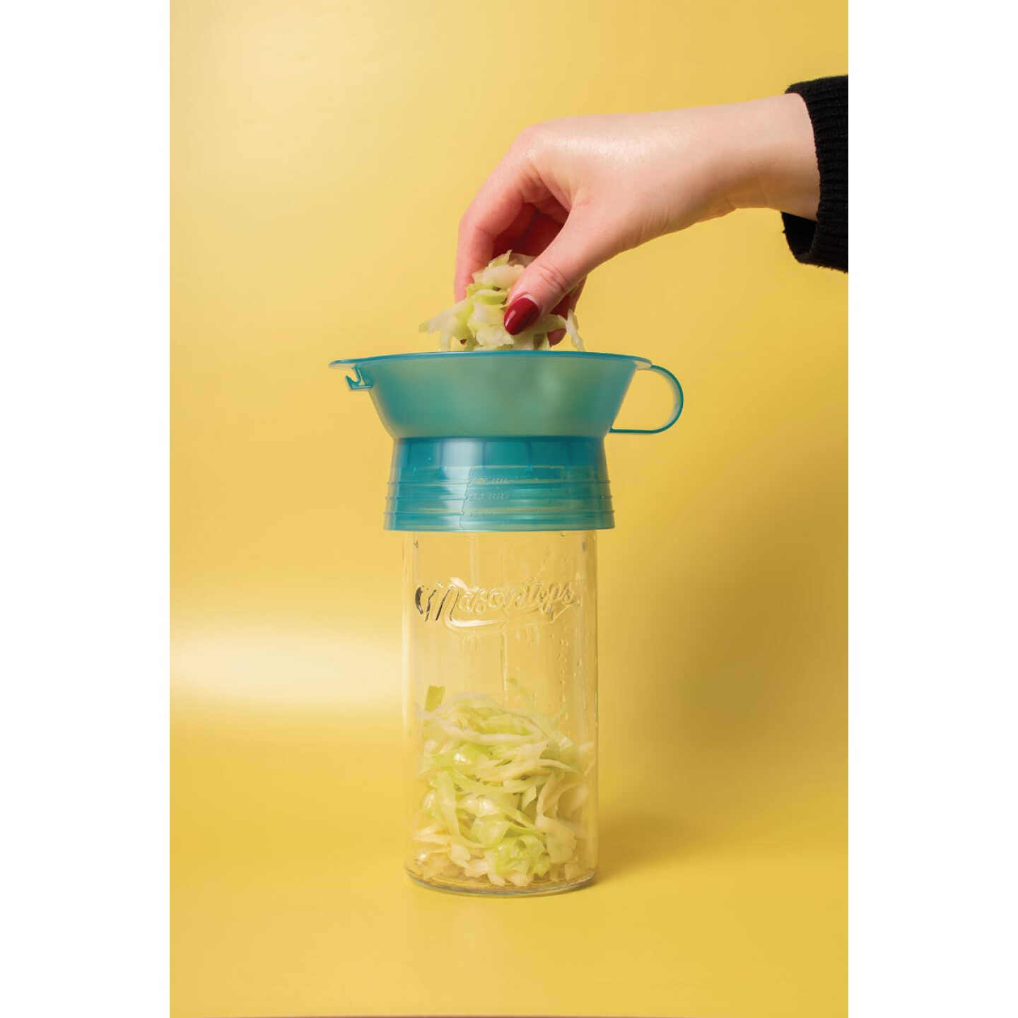 Masontops Smart Funnel 6-in-1 Multifunctional Canning Funnel, Green Image 2