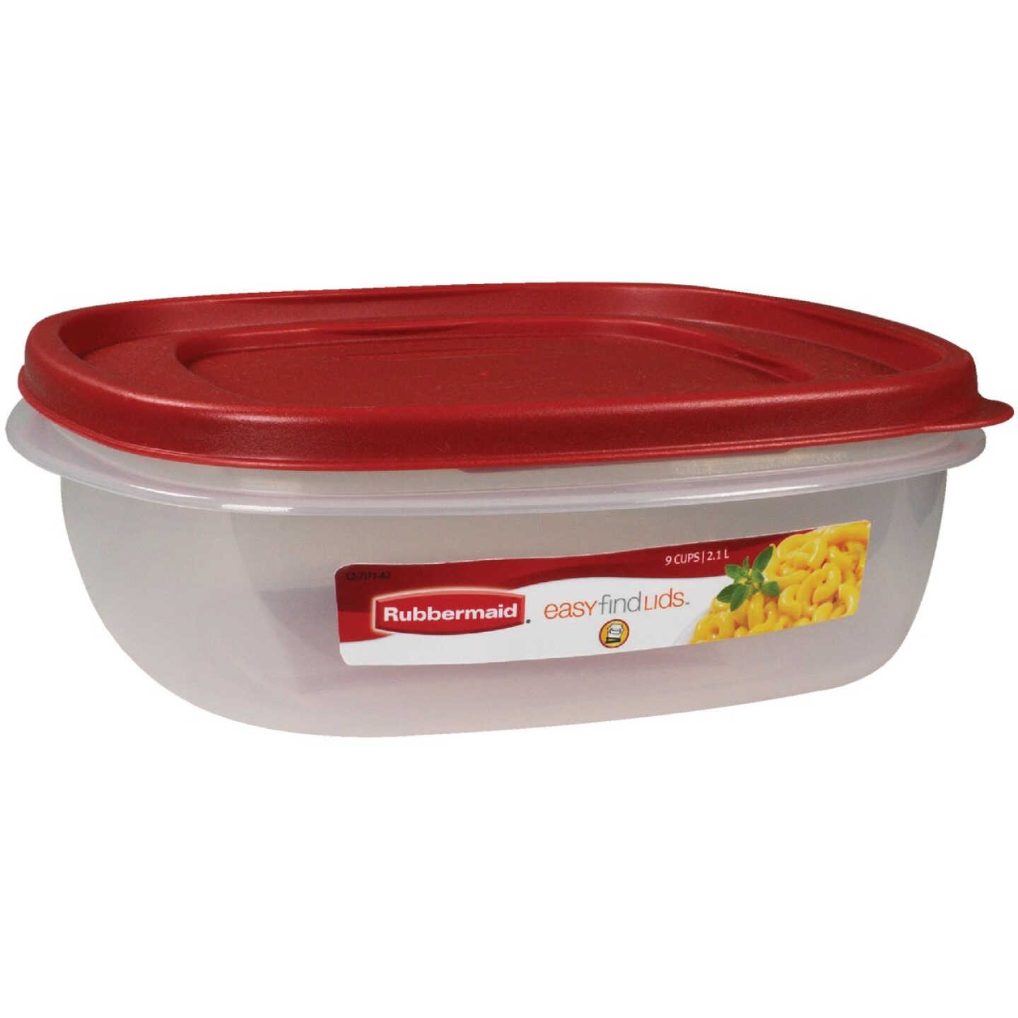 Rubbermaid Easy Find Lids 9 C. Clear Square Food Storage Container Image 1